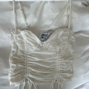 Princess Polly white corset/crop